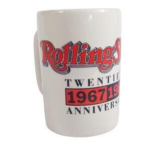 Rolling Stones vintage mug coffee cup Twentieth Anniversary 1967-1987 20th Hall